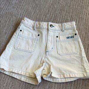Women's White Jean Shorts